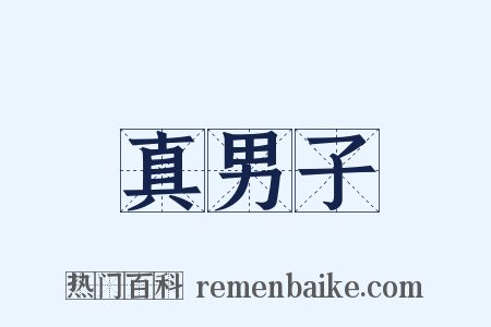 真男子是什么意思的图片
